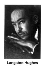 African-American poet Langston Hughes